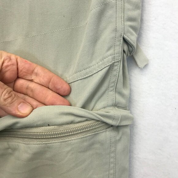 COLUMBIA GRT Conversion Pants Womens 4 Cargo Zipper Ankle Tan - Picture 6 of 13